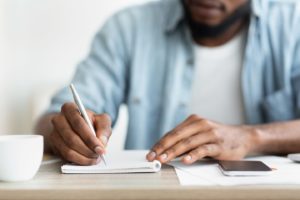 Businessman Writing